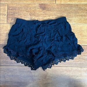 XS black beach shorts